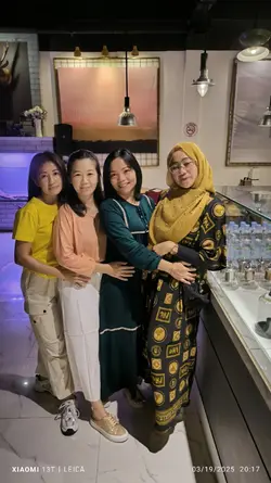bareng teman
