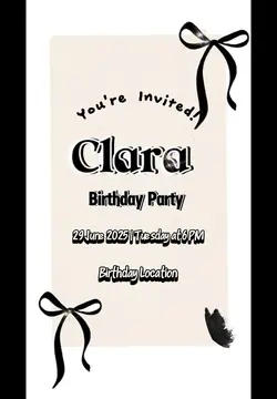Birthday invitation 