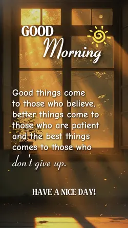 GOOD MORNING 