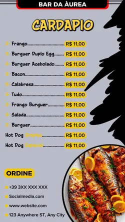 Cardapio Restaurante