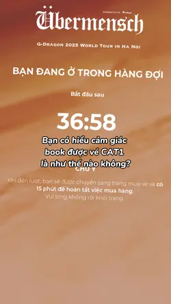 Búc được vé concert