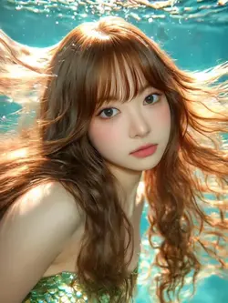 Ai mermaid slowmo