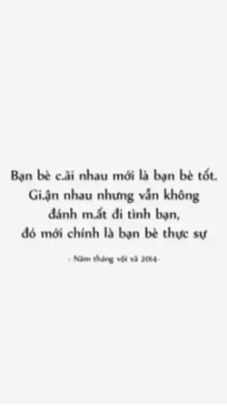 Bạn bè cãi nhau mới