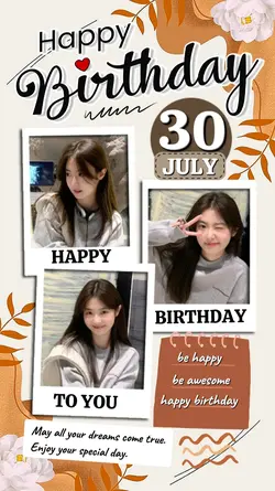 30 JULY BIRTHDAY