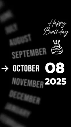 HBD 08 OCTOBER 