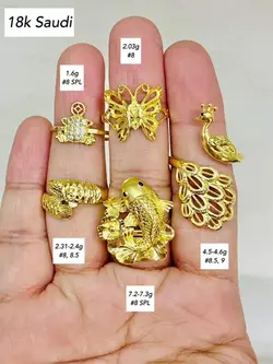 18K SAUDI GOLD RING