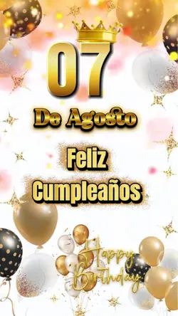 HBD 07 D AGOSTO 2026
