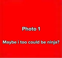 I want to be ninja