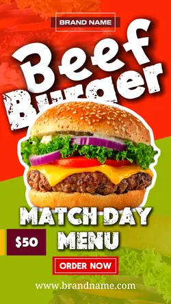 Match Day Menu