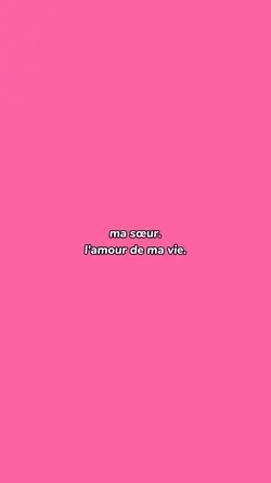 ma sœur..