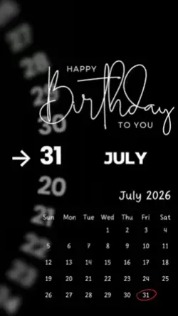Birthday july
