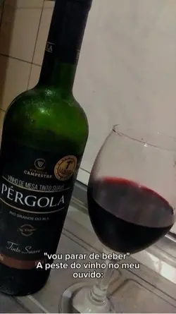 “Vou parar de beber”