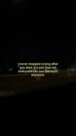 I never stopped…