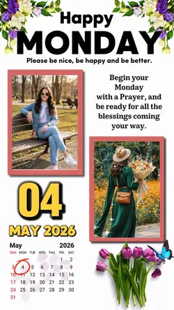 Monday 4 May 2026