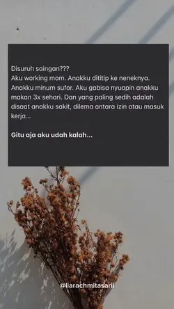 Teruntuk working mom