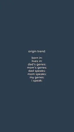 Origin trend