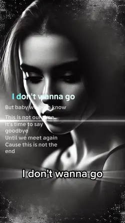 I don’t wanna go.