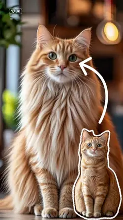 Long cat hair