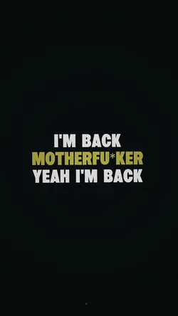 I’M BACK 