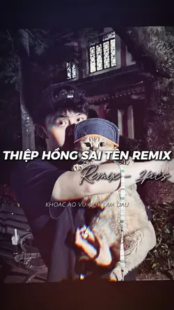 THIỆP HỒNG SAI TÊN 