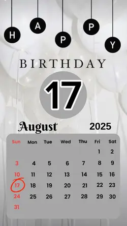 birthday 17 August