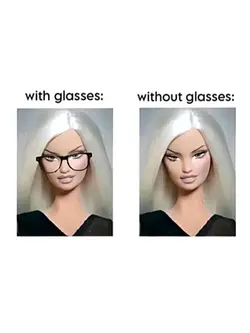without glasses