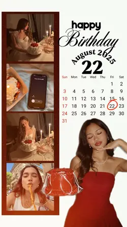 BIRTHDAY 22 AUGUST