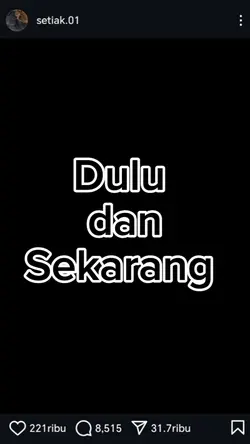 Dulu dan sekarang 