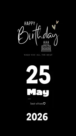 birthday 25 may 2026