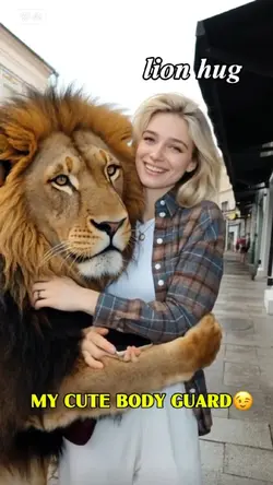 lion hug