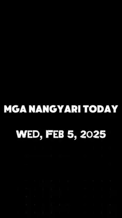Mga nangyari today
