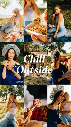 Picnic chill outside