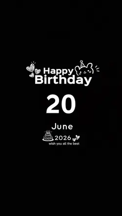 hbd 20 june 2026
