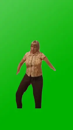 OLD WOMAN DANCING