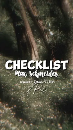 Checklist