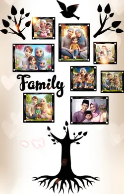 bingkai pohon|family