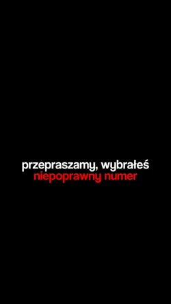niepoprawny numer
