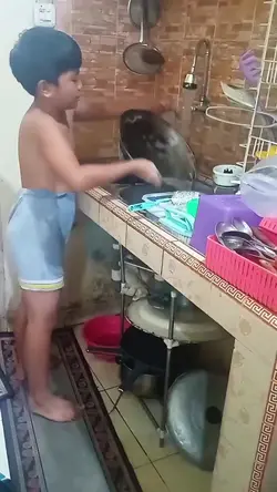 "Please wash the pan