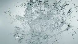 splashing water