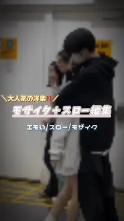 モザイク➕スロー編集