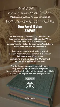 Doa Awal Safar