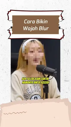 Blur wajah
