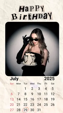 BIRTHDAY 29 JULY
