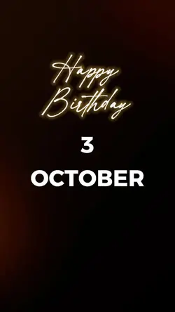 HBD 3 OCTOBER