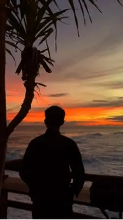 Senja yang tenang 