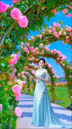 In the flowers