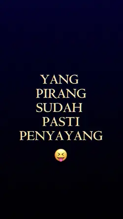 YG PIRANG SDH PASTI