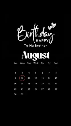 HBD BROTHER 10 AUGUS
