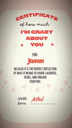 Love Certificate