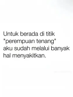 perempuan tenang